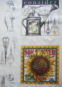 panel nähmotive Baumwollstoff